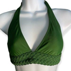 Forest Green Braided Bikini Top Women’s M